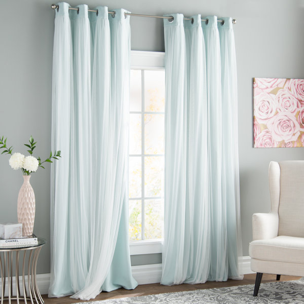 light blue curtains Living Room Furniture Ashley Furniture HomeStore